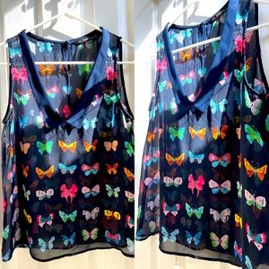 TRF Zara Sheer Butterfly Blouse size S
